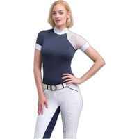 Produktbild von Cavalleria Toscana Reitshirt Damen Blau XXL