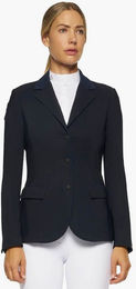 Cavalleria Toscana Turnierjacket GP Zip Riding Jacket Damen Navy Blau Alcantara Größe 38 IT – Bild 1 von 1