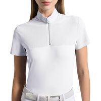 Produktbild von Cavalleria Toscana Turniershirt mit Perforated Jersey Inserts FS 2025 Competition Shirt Weiß Größe L