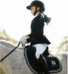 Produktbild von Cavalliera Purity Glow Softshell Reitjacke für Mädchen in Schwarz Größe 10/11 Jahre