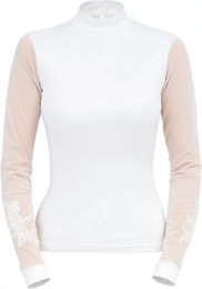 Produktbild von Cavalliera Reitshirt Damen Polo Turniersport Weiß XL aus Polyester