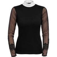 Produktbild von Cavalliera Reitshirt Damen Turniersport Polo aus Polyester in Beige oder Schwarz Größe XXL