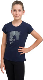 Cavalliera Reitshirt für Kinder aus Baumwolle Blau 6/7 Jahre – Bild 1 von 4