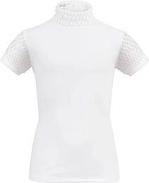 Produktbild von Cavalliera Reitshirt Polo für Mädchen in Weiß aus Polyester