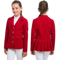 Produktbild von Cavalliera Turnierreiterjacke Ilove Crystal für Mädchen in Rot