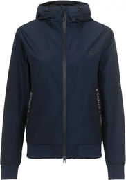 Cavallo Blair Wasserdichte Reitjacke für Damen mit Kapuze in Blau Grösse 34 – Bild 1 von 6