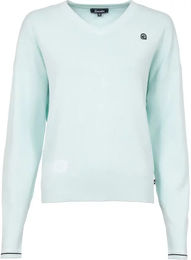 Produktbild von Cavallo Briny Damen Pullover mit V-Ausschnitt in Blau Türkis Größe 34