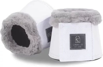 Cavallo Cavajody Hufglocken aus Kunstleder Weiß Größe L – Bild 1 von 4