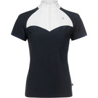 Produktbild von Cavallo CavalBrisa Turniershirt Damen Kurzarm Blau Weiß Größe 40