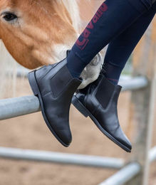 Cavallo CAVALCHELSEA Slim Stiefelette Reitstiefel aus Leder in Schwarz – Bild 1 von 3