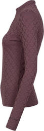 Cavallo CAVALDELMA Jaquard Stehkragenshirt Damen Lila Größe 40 – Bild 1 von 5