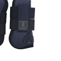 Produktbild von Cavallo CAVALHOLDA Hartschalen Gamaschen aus Neopren Blau für Warmblut