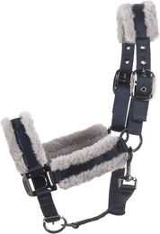 Cavallo Cavaljero Halfter für Pferde aus Satin in Blau – Bild 1 von 1