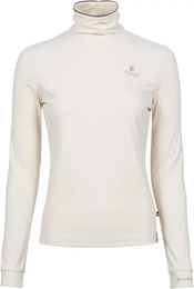 Produktbild von Cavallo Cavallivy Rollkragenpullover Damen in Beige und Weiß Größe 40