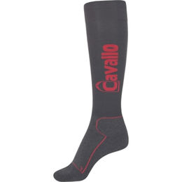 Cavallo Cavalsimo Funktionsstrumpf Kniestrümpfe Unisex Grau Baumwolle Größe 42 – Bild 1 von 2