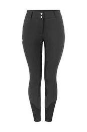 Cavallo Charlet Reithose Damen Schwarz mit Kunstleder Größe 44 – Bild 1 von 4