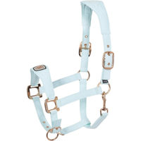 Produktbild von Cavallo Crystal Blue WB Nylonhalfter für Warmblut in Blau und Gold