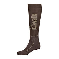 Produktbild von Cavallo Damen Kniestrumpf aus Baumwolle Braun Größe 32