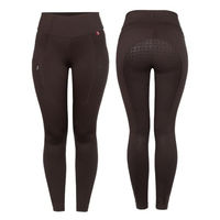 Produktbild von Cavallo Damen Reitleggings CAVALLILO Grip RL café noir