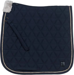 Cavallo Dressur Schabracke Romy in Marine Blau mit Golddetails – Bild 1 von 1