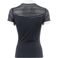 Produktbild von Cavallo Fatou Turniershirt Damen Sommer Reitshirt Weiß Silber Schwarz Polyamid Größe 42