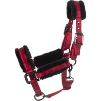 Produktbild von Cavallo Fellhalfter Cavaljero für Warmblut in Rot aus Stoff