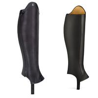 Produktbild von Cavallo Glattlederchaps Dressage aus Leder in Schwarz für Warmblut