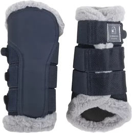 Cavallo Joca Gamaschen für Pferde aus Mesh und Kunstleder Blau Größe L – Bild 1 von 3
