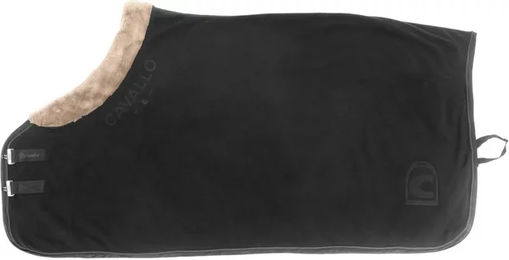 Produktbild von Cavallo Joselle Fleece Decke für Pferde Schwarz Größe S