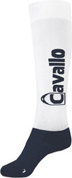 Cavallo Kniestrumpf Simo C Weiß-darkblue Größe 42/43 – Bild 1 von 1