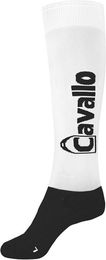 Cavallo Kniestrumpf Simo C Weiß-schwarz Größe 44/45 – Bild 1 von 1
