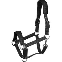 Produktbild von Cavallo Pferd Halfter Rose Schwarz mit Schaumstoff