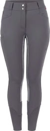 Produktbild von Cavallo Reithose Damen Charlet in Schwarz und Grau mit Kunstleder Größe 42