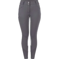 Produktbild von Cavallo Reithose Damen Charlet in Schwarz und Grau mit Kunstleder Größe 42
