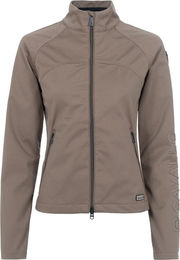 Cavallo Reitjacke Softshelljacke Damen aus Polyester wasserabweisend in Braun und Beige – Bild 1 von 6