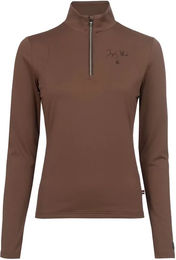 Produktbild von Cavallo Reitpolo Kim Damen Reitshirt Grau Braun