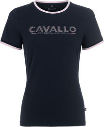 Cavallo Reitshirt für Damen aus Baumwolle Blau Größe 42 – Bild 1 von 5