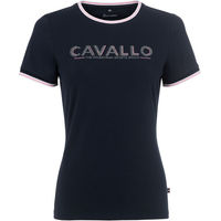 Produktbild von Cavallo Reitshirt für Damen aus Baumwolle Blau Größe 42