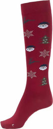 Produktbild von Cavallo Reitsocken Damen Santa Rot