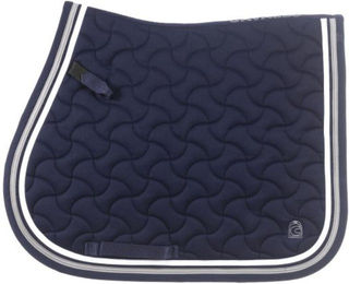 Cavallo Schabracke Cavaljelte aus Baumwolle Blau für Warmblut – Bild 1 von 2