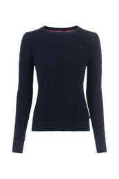 Cavallo Strickpullover Damen Blau aus Baumwolle – Bild 1 von 6