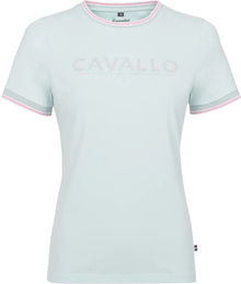 Cavallo T-Shirt Damen FS 2026 Crystal Blue Baumwolle Größe 38 – Bild 1 von 1