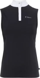 Produktbild von Cavallo Turnier-Poloshirt Damen mit 1/4 Reißverschluss Schwarz