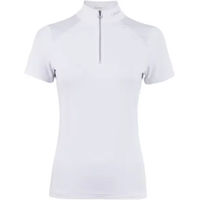 Produktbild von Cavallo Turnier-Poloshirt Damen mit 1/4 Reißverschluss Weiß