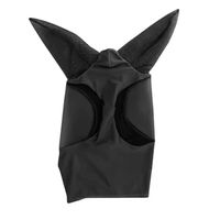 Produktbild von Cavallo Vero Fliegenmaske für Pferde aus Lycra in Schwarz mit UV-Schutz und Ohrenschutz