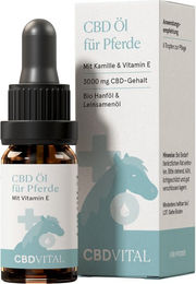 CBD VITAL CBD Öl Tropfen zur Beruhigung für Pferde 10 ml – Bild 1 von 3