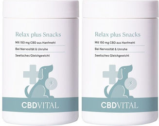 Produktbild von CBD VITAL Relax Plus Funktionssnack für Hunde mit Insekten 300g
