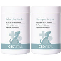 Produktbild von CBD VITAL Relax Plus Funktionssnack für Hunde mit Insekten 300g