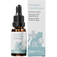 Produktbild von Cbd Vital Vet CBD Hanföl Tropfen für Katzen zur Beruhigung 20 ml