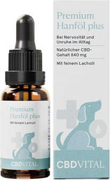 CBD VITAL VET CBD Hanföl Tropfen zur Beruhigung für Hunde aller Altersstufen und Größen – Bild 1 von 3